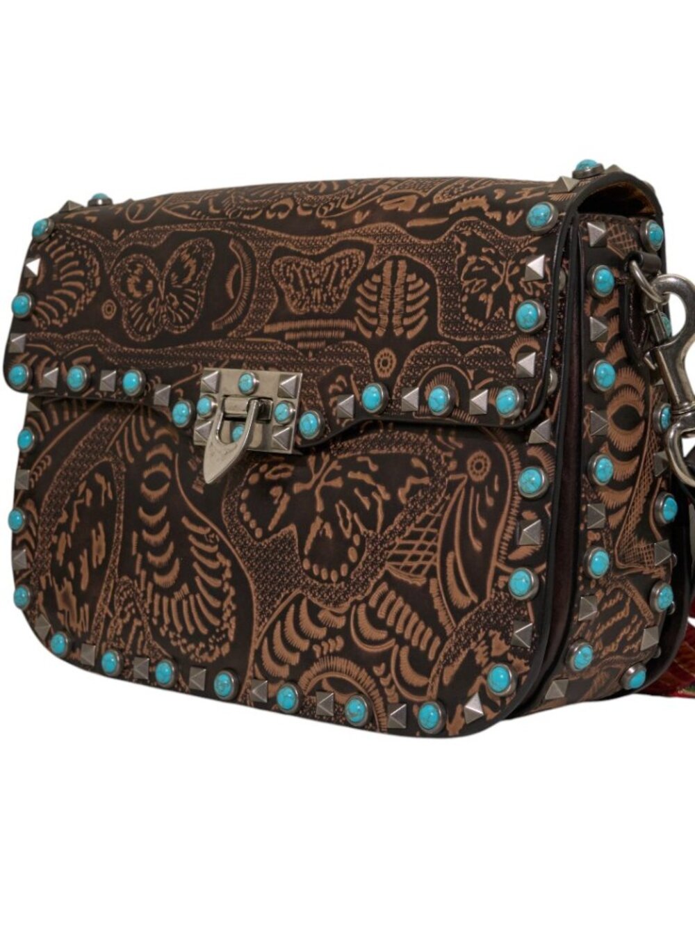 Valentino Guitar Rockstud Dark Brown - Picture 6 of 11